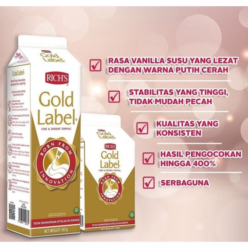 

rich gold label 900 ml