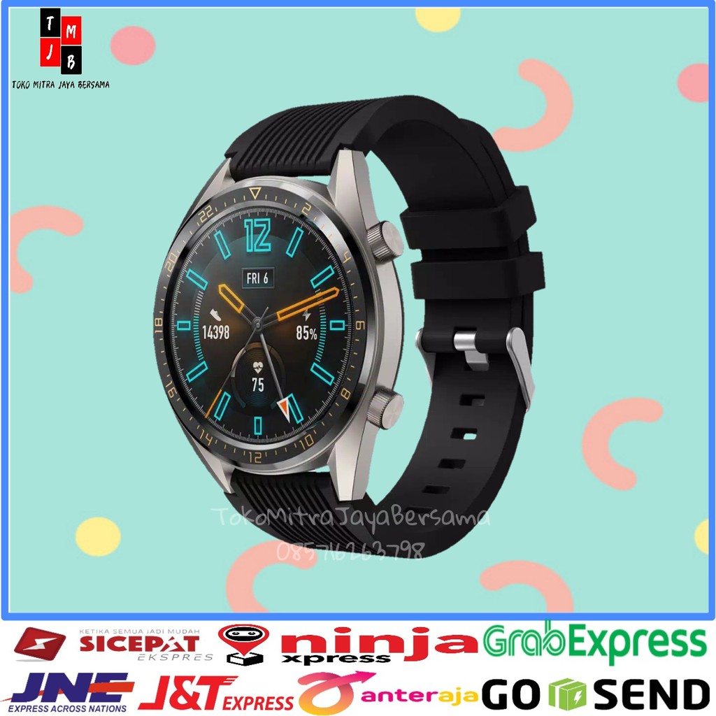 STRAP SILIKON 22mm SMARTWATCH HUAWEI GT2 GT 46mm GT ACTIVE HONOR MAGIC BAND SAMSUNG