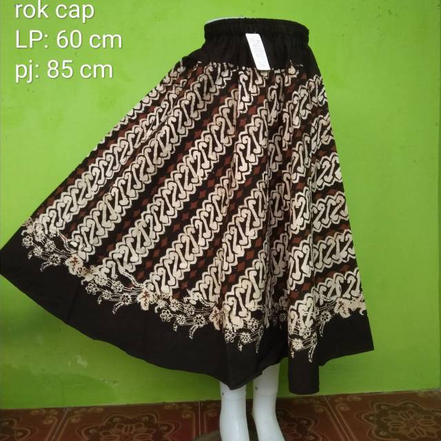 rok batik cap modern 7/8 bawahan wanita rok batik cap modern