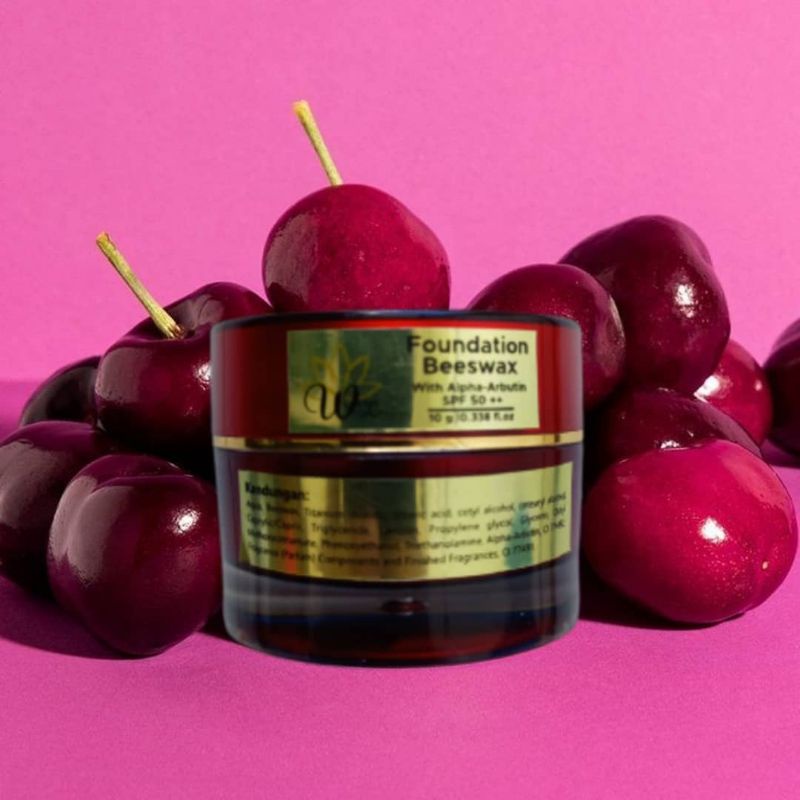 FOUNDATION ARBUTIN GLOWING BEESWAX BPOM WSC ORGANIC WSCORGANIC