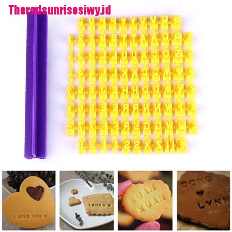 【Theredsunrisesiwy.id】Alphabet Letter Number Biscuit Cookie Cutter Press Stamp Embosser Cake Mould