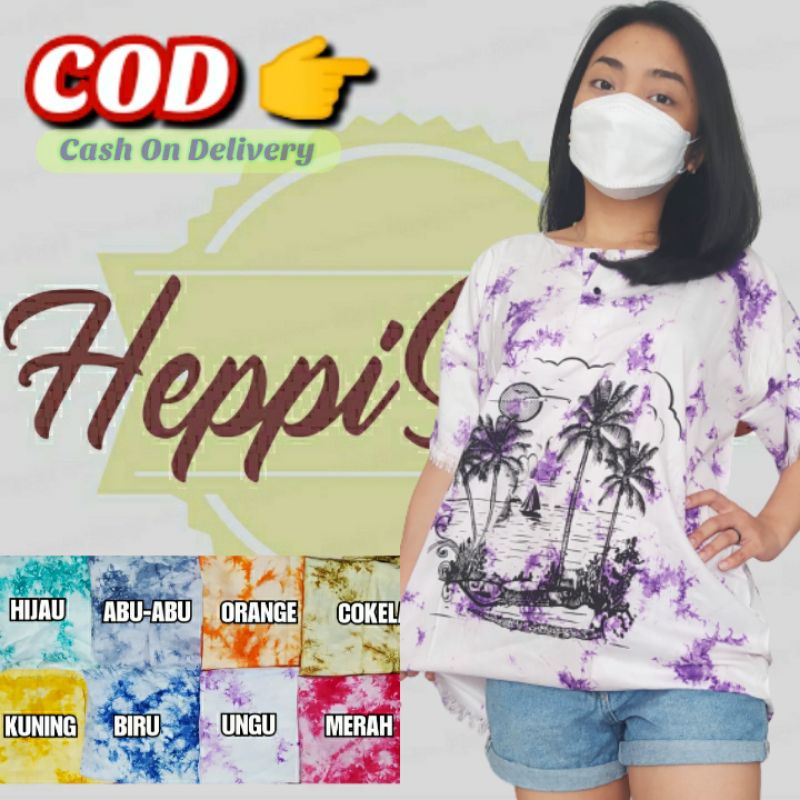 BAJU BALI PANTAI WANITA / ATASAN / KAOS BALI / KAOS PANTAI BALI WANITA JUMBO