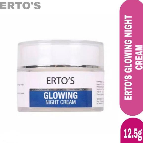 ERTOS GLOWING NIGHT CREAM ORIGINAL BPOM - GLOWING NIGHT CREAM ERTOS