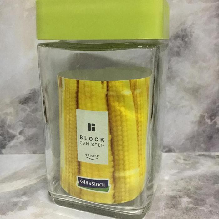 Toples Makanan / Glasslock Toples Kaca Block Canister 700Ml