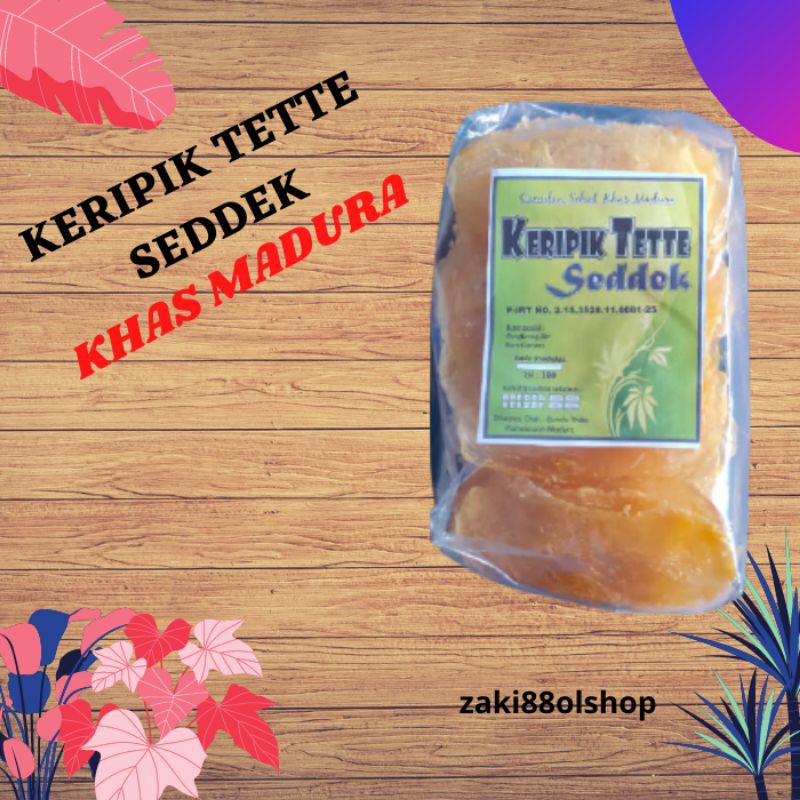 KERIPIK TETTE KERIPIK SINGKONG ASLI MADURA ISI 100 KEPING KUALITAS SUPER