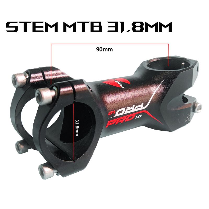 STEM ALLOY 31.8x90mm - STEM ALLOY 31.8x100mm - STEM OS 31.8MM 90mm & 100mm - STEM ALLOY NH PRO 31.8M