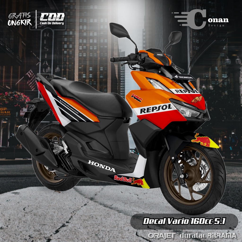 Stiker Decal Fullbody Vario 160 New 2022 Repsol