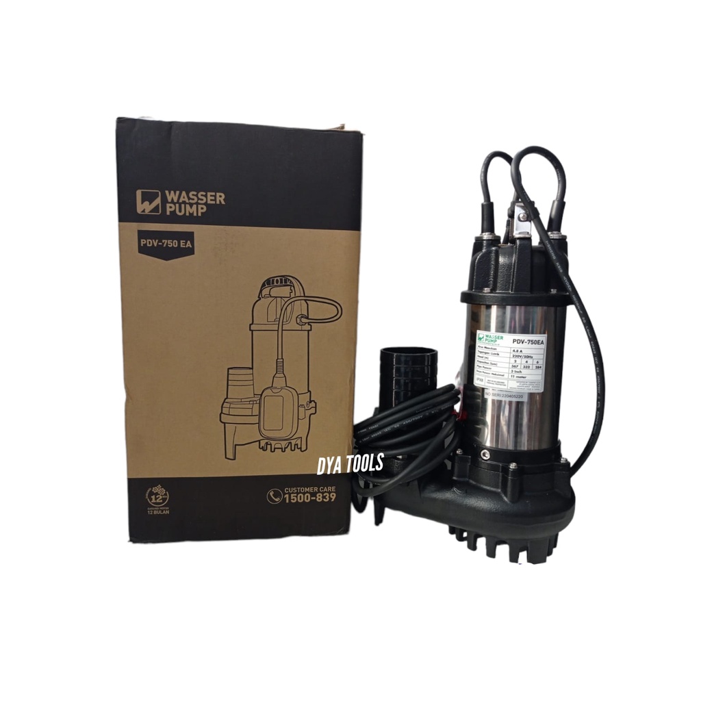 WASSER PUMP PDV 750 EA / POMPA CELUP AIR KOTOR OTOMATIS