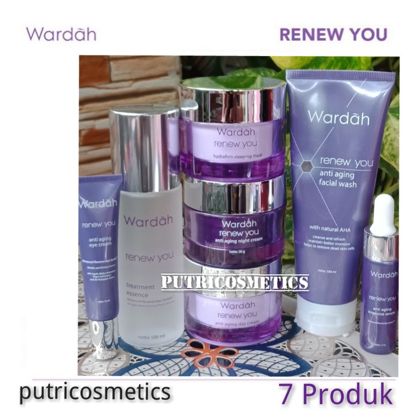 Wardah Renew You Anti Aging Paket Terlengkap 7 produk