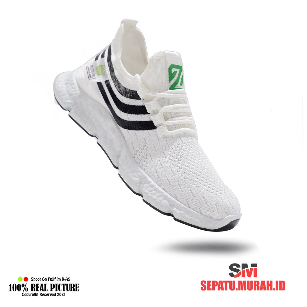 Sepatu import pria sneakers olahraga original slop bertali cowok laki-laki dewasa model sport runnin