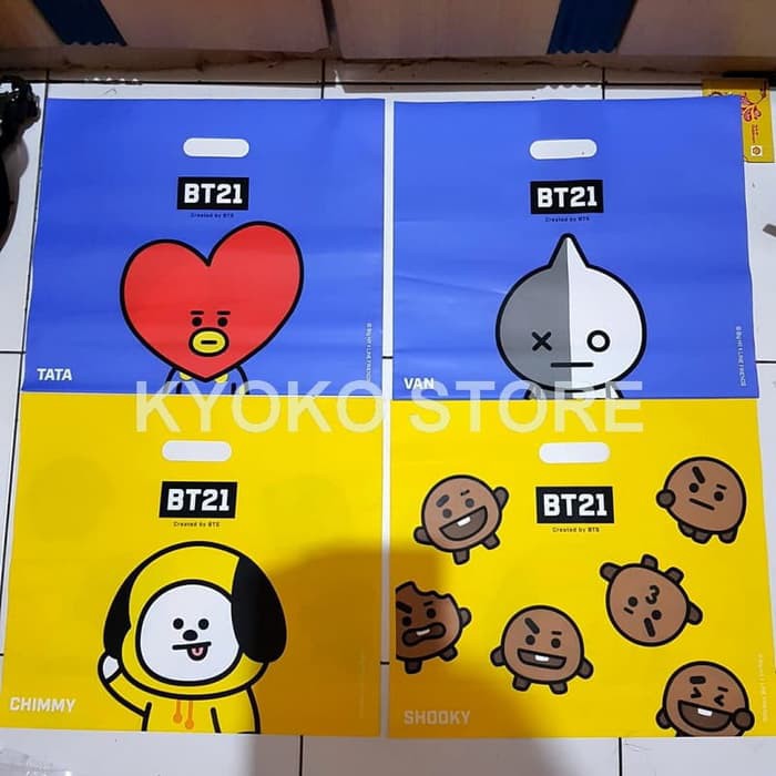 Plastic Bag Kantong Plastik BT21 Original LINE