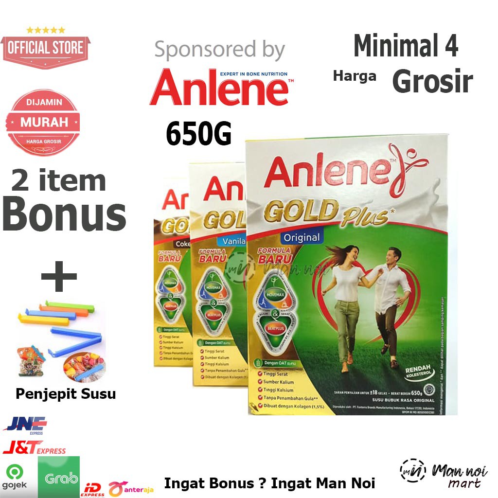 

Anlene Gold Vanilla 650gr.SUSU.Man Noi. TANGERANG