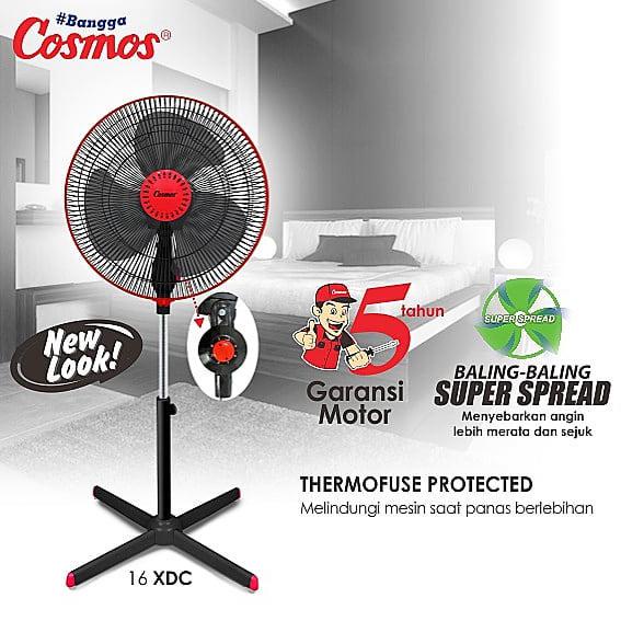 Best Produk] Kipas Angin Berdiri Cosmos 16 Inch Stand Fan Murah Baru Tornado Besar