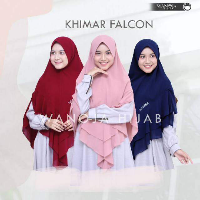 Khimar Falcon ORI Wanoja/Wanoja Signature/ Khimar Jumbo Premium/ Bergo/Wanoja Hijab