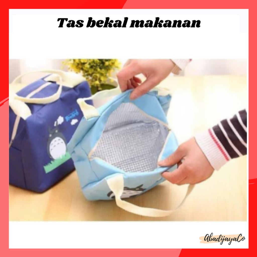 Lunch bags karakter Lucu dan Imut Cooler bag motif kartun tas bekal