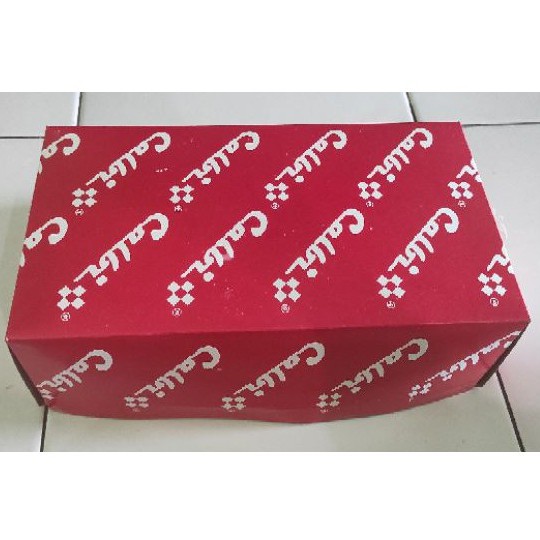 kardus/packing/box sepatu-Merah calbi