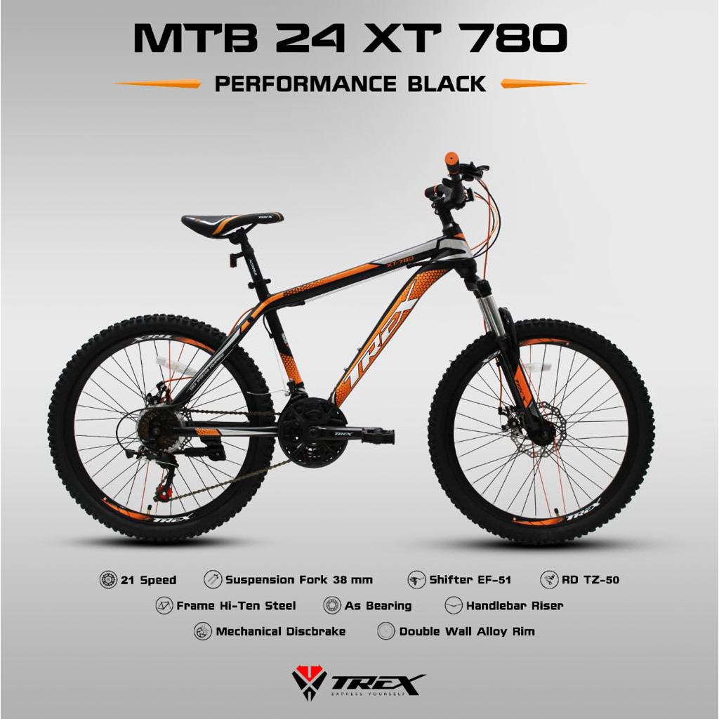 SEPEDA MTB TREX 24 XT 780 21 SPEED