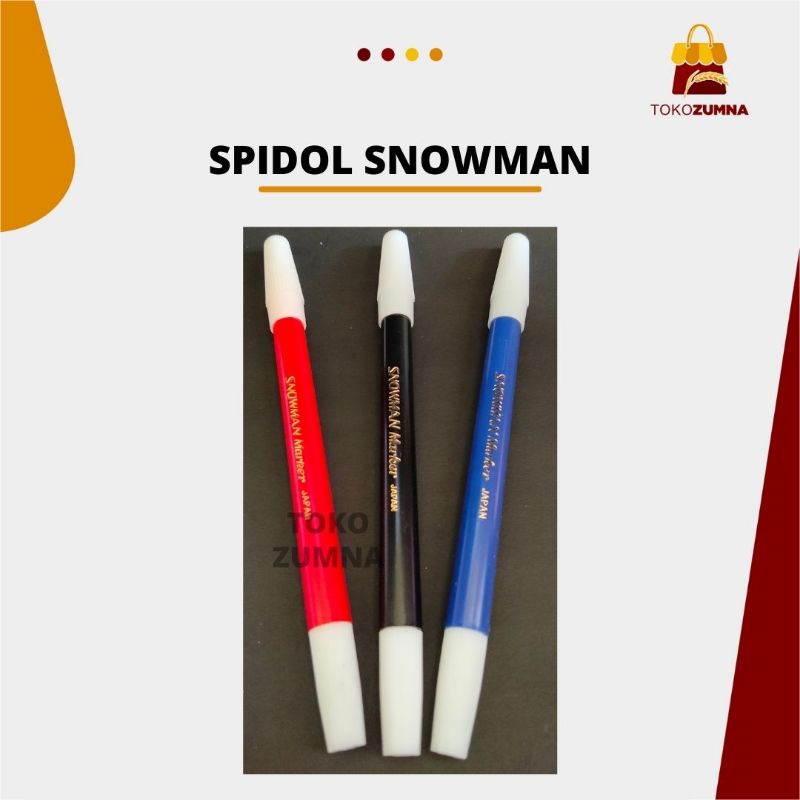 

Spidol Snowman Kecil PW 1A / Spidol Snowman Kecil Hitam, Merah, Biru / Spidol Snowman Ecer