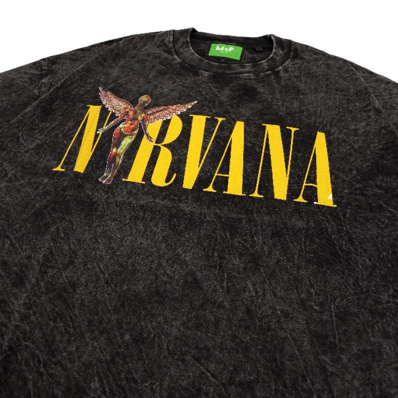 OVERSIZE TSHIRT TEE TOXIC1805 NIRVANA 01 BLACK WASH PREMIUM