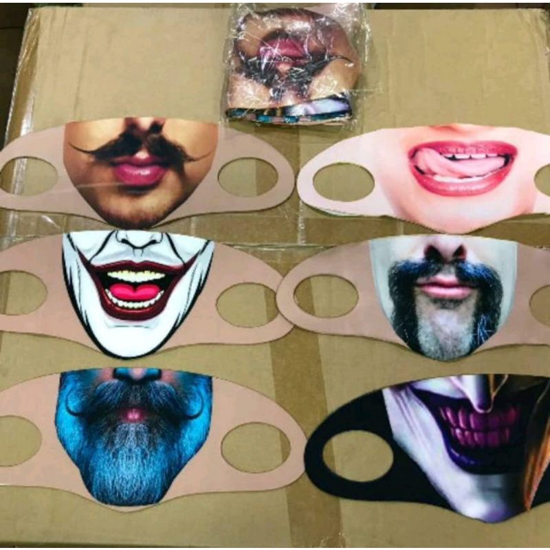 MASKER SCUBA 3 D DEWASA MOTIF KARAKTER