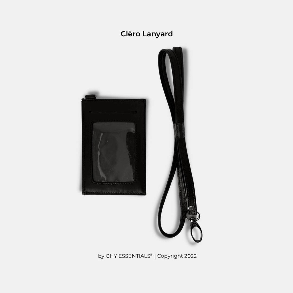 GHY ESSENTIALS Lanyard Kulit Asli - Clero Lanyard