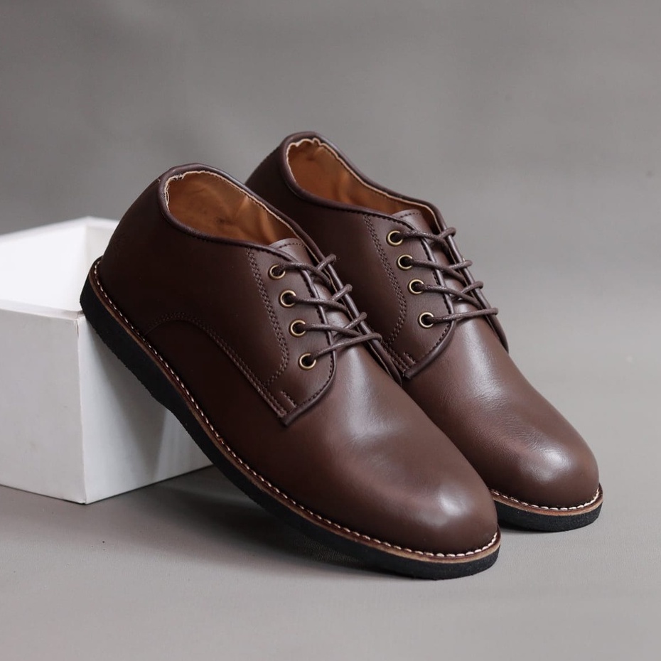 CASPIANT|Sepatu Formal Pantofel Pria Hitam Tali Kerja Kantor Kuliah Fashion Original Kulit Syintetik