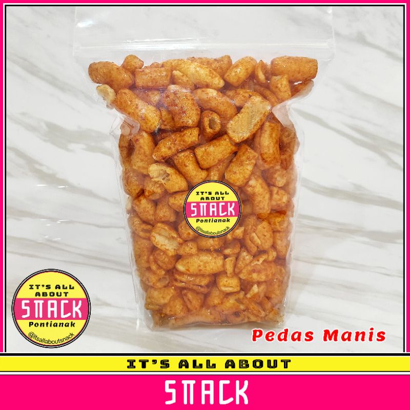 

Macaroni Caramel Pedas Premium It's All About Snack