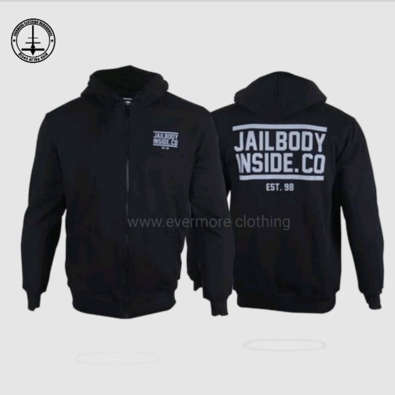 JAKET JAIL BODY INSIDE COTTON FLECE HIGHT QUALITY PREMIUM UNISEX BRANDING TERBARU