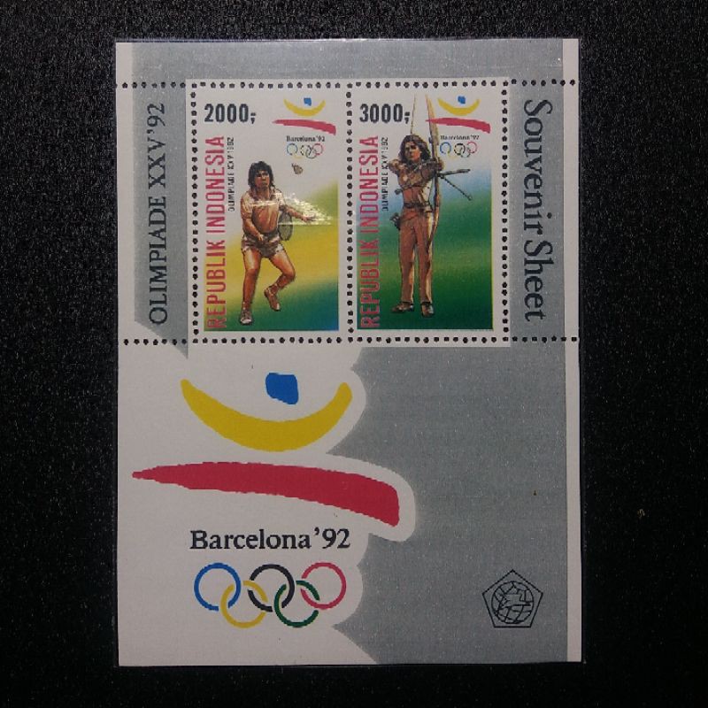 

Prangko Souvenir Sheet OLIMPIADE XXV BARCELONA tahun 1992 - SS99