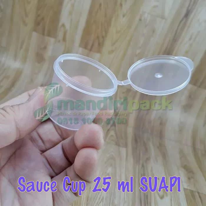 

Cup Sauce / Tempat saos, sambal, mayones 25ml "SUAPI" isi 50 pcs BERKUALITAS