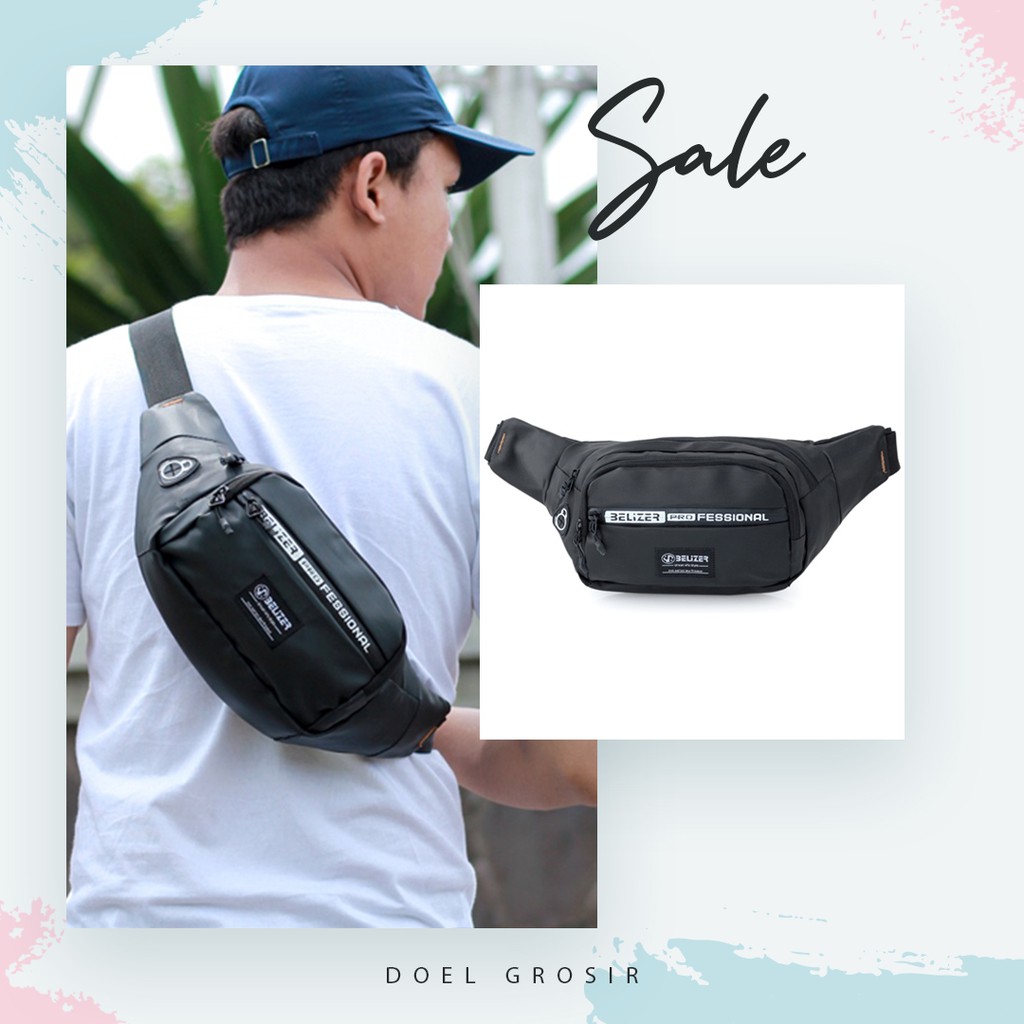 ☀ PROMO Waistbag - Tas Samping Pria - Tas Selempang keren Pria Waterproof ori - waistbag kecil Kerja