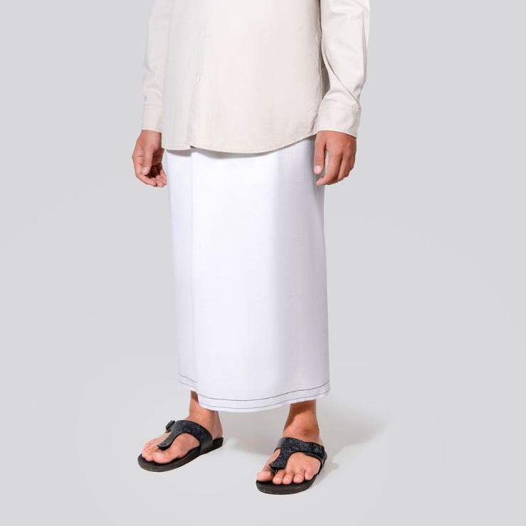 Bagus Banget.. Sarung Putih Polos Bahan Wadimor atlas/Sarung Polos/Sarung Murah