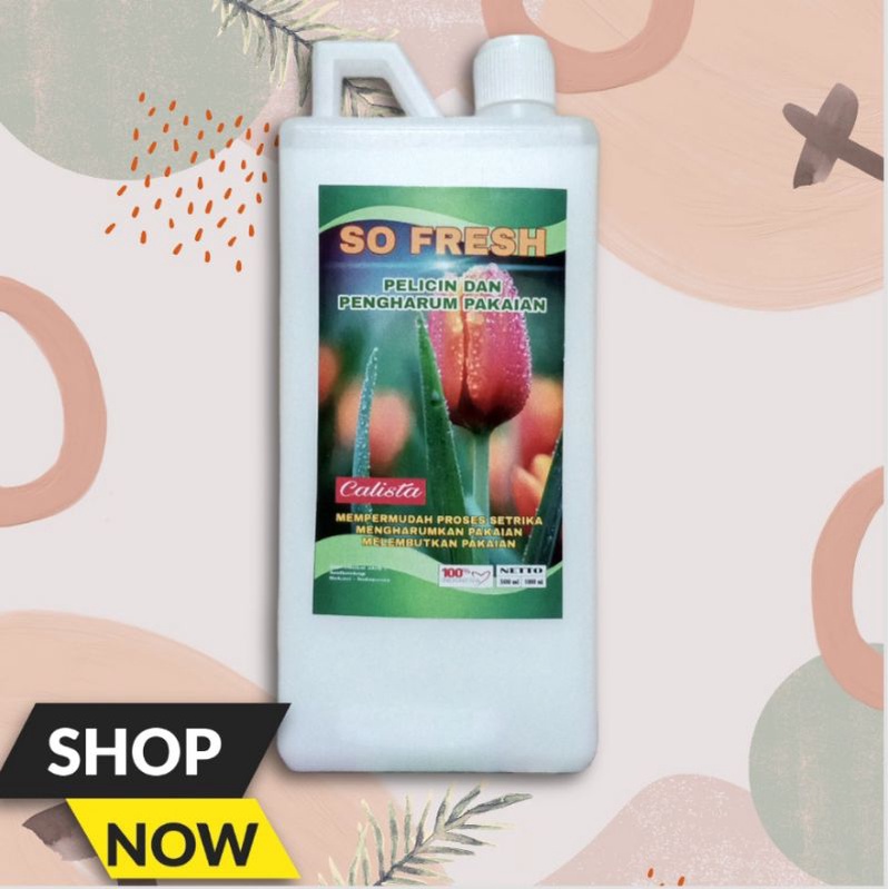 SO FRESH PELICIN SETRIKA DAN PEWANGI PAKAIAN AROMA CALISTA 1 LITER