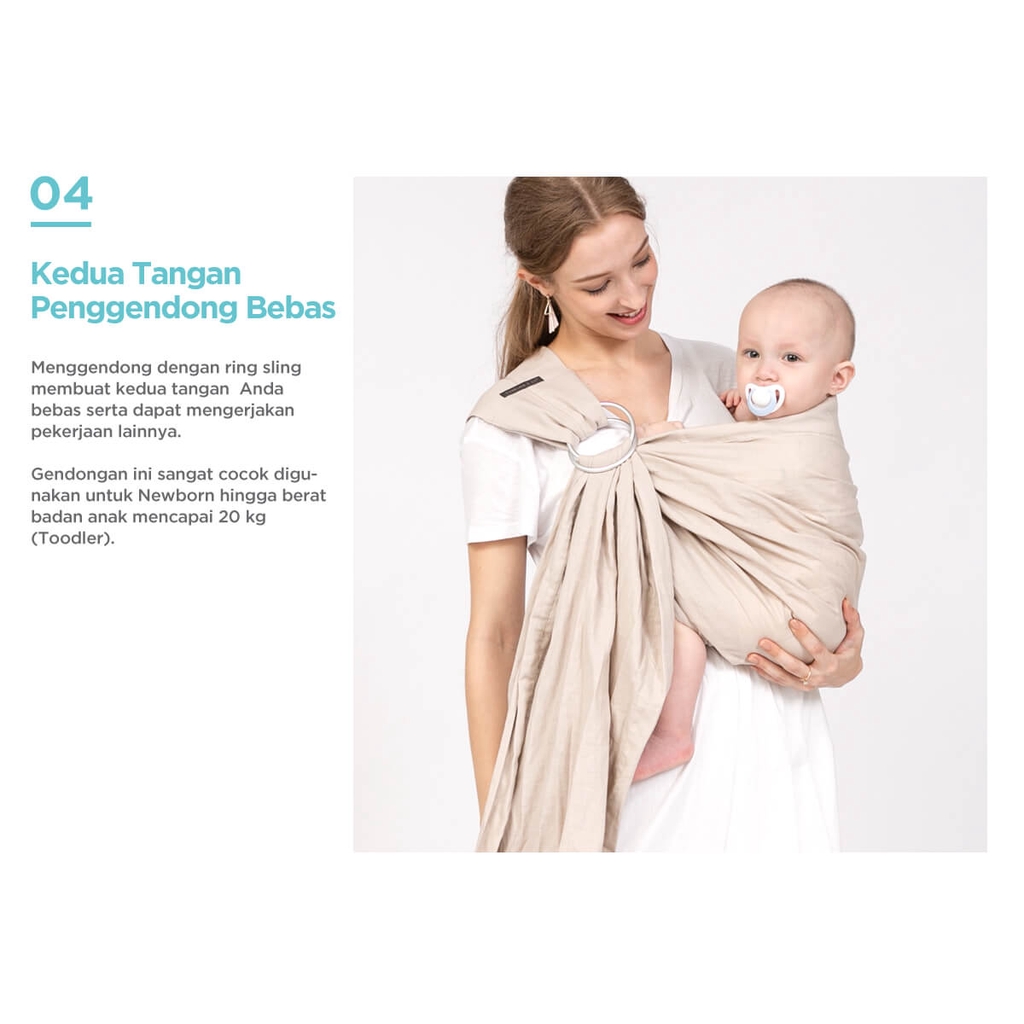 GEND39 GENDONGAN RINGSLING TWEELING &amp; CO BABY SLING CARRIER