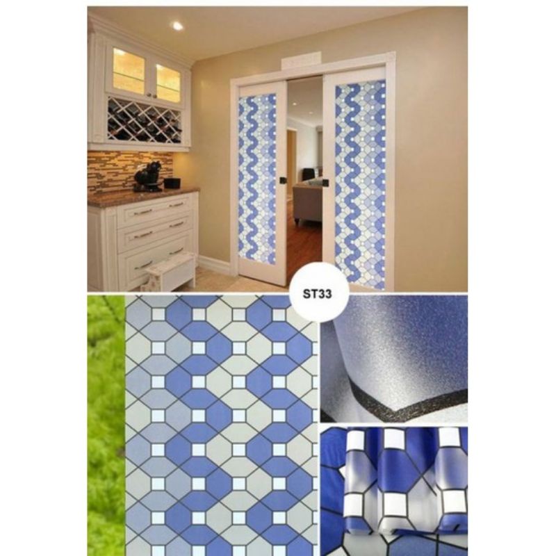 STIKER KACA JENDELA PINTU RUMAH MOTIF PAVENG