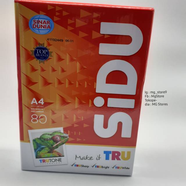 

HVS Sinar dunia A4 80gr