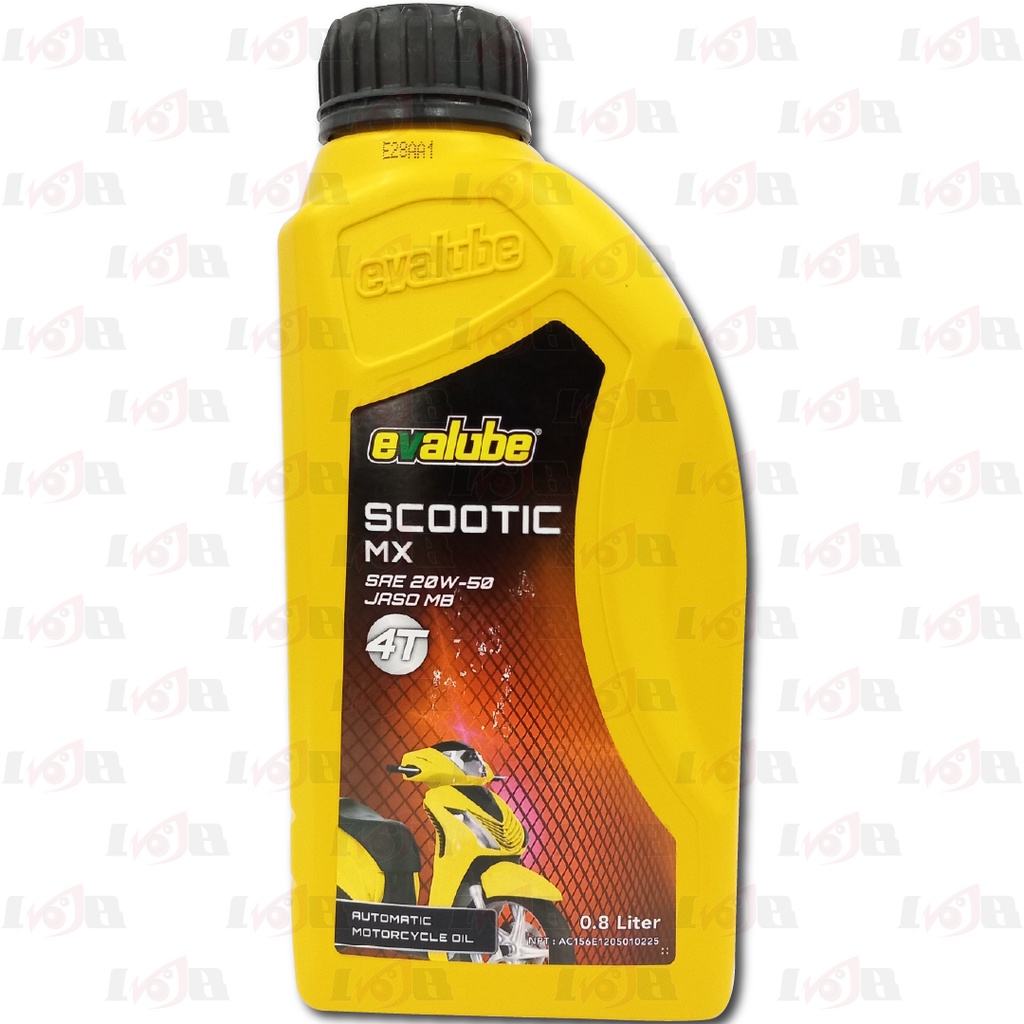 Evalube Scootic MX Oli Mesin Motor Matic Universal Oil Scooter Vespa Honda Yamaha Suzuki 4 Tax 800ml