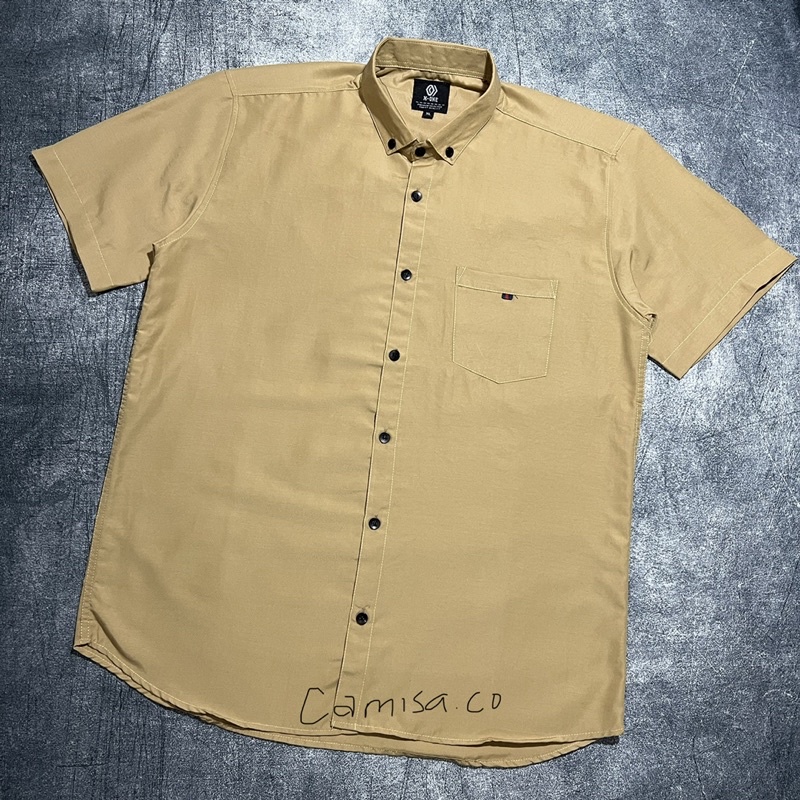 KEMEJA POLOS PENDEK FLAXEN NUDE PAKAIAN PRIA KEMEJA KASUAL PENDEK HEM PENDEK PREMIUM ATASAN PRIA KAS