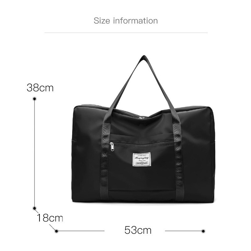 Tas Selempang Tote Bag Gym Bag - YJ9971 - Black