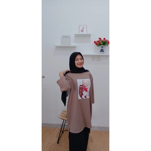 MILA midi dress - dress babyterry printing - long dress hijab friendly