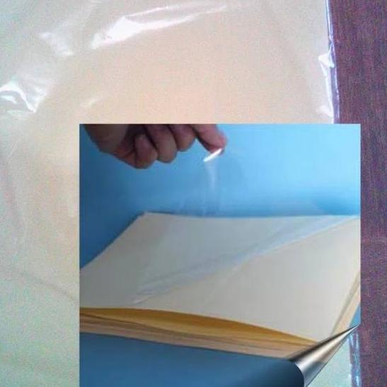 

Grand Seller|SQ15|Plastik laminasi pelapis tahan air sticker transparant A4++