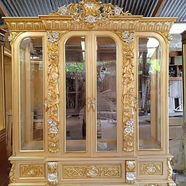 Lemari hias ukir jati jepara