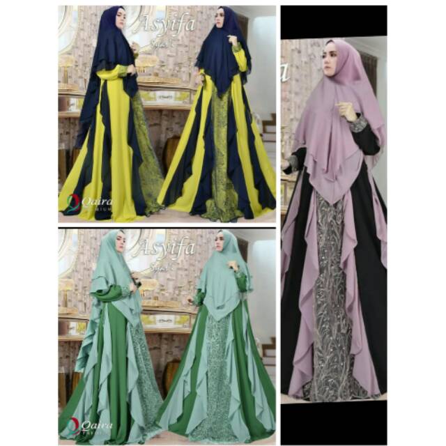 Gamis syari muslim Asyifa bebydoll