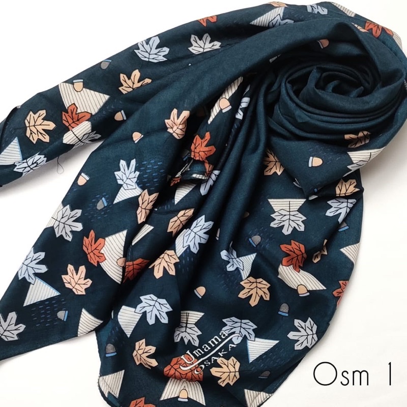 jilbab segi empat motif voal umama osaka murah