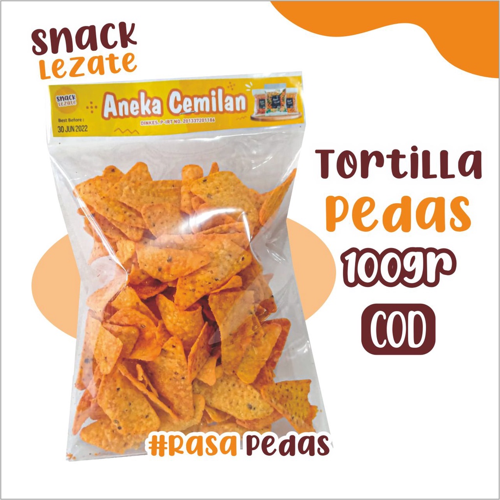 

Tortila Chips Pedas 100gr Murah Gurih Renyah / Tortilla Chips Kiloan / Tortila Chip Snack / Doritos Kiloan