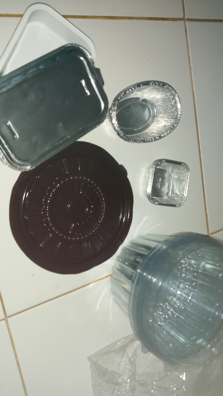 Aluminium Foil Cup Ax-350 Dengan Tutup ( Loyang Persegi Panjang Ax 350 Baked Mentai Rice Lasagna )
