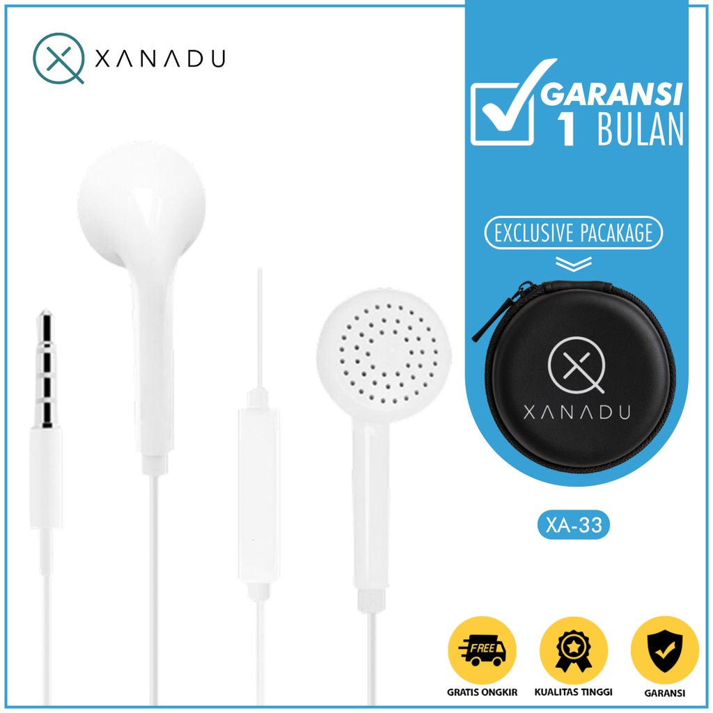 Headset Xanadu Stereo Earphone In-Ear Earphone Stereo Bass