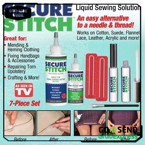 

LEM PERBAIKAN PAKAIAN SECURE STITCH LIQUID SEWING SOLUTION GLUE TD0158