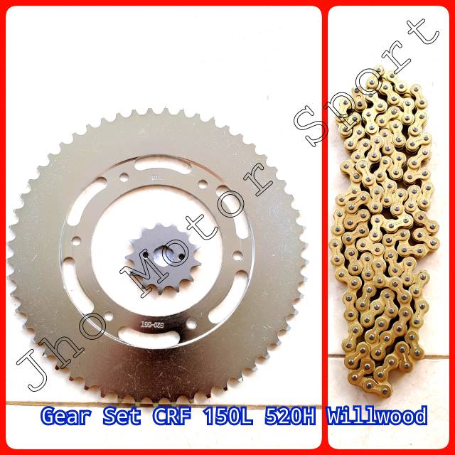 Gear Set CRF 150L 520H Willwood