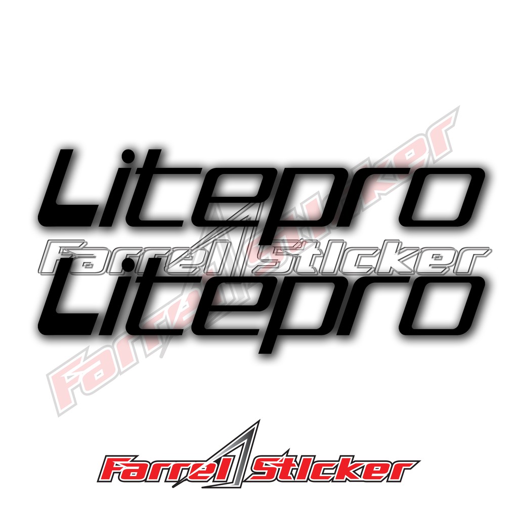 stiker sepeda sticker Litepro 7cm